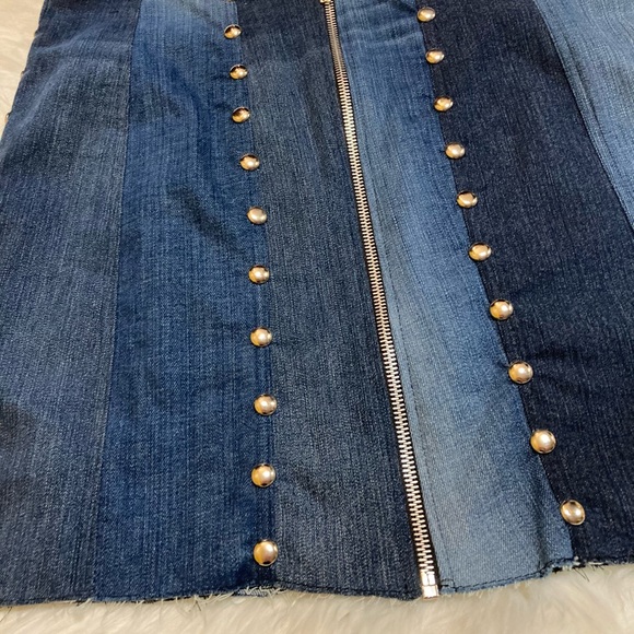 Handmade Denim Mini Skirt - Picture 3 of 3